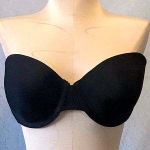 Victoria's Secret 36C Strapless Black Bra